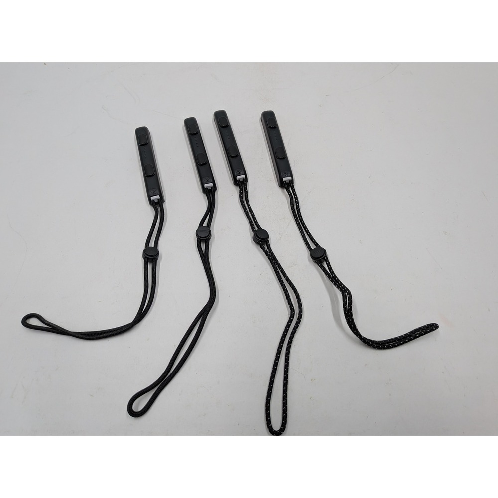 Nintendo Switch Joy-Con Wrist Straps Lot of 4 Black HAC-002 Replacement Parts